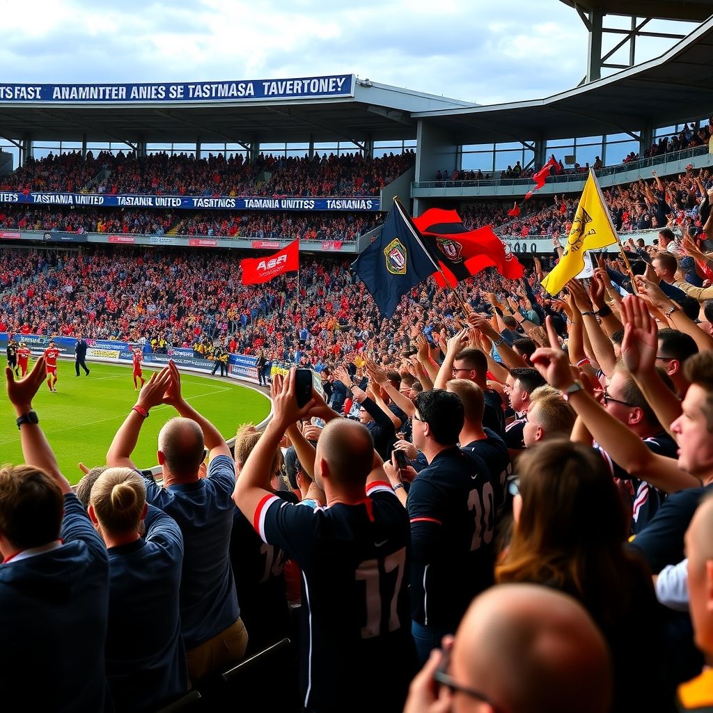 韦德体育首页-塔斯马尼亚联球迷现场助威，球队斗志昂扬